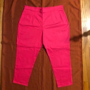 Pink cigarette pants